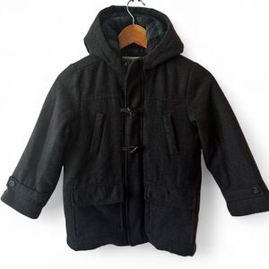 Carter's Black Hooded Pea Coat for Kids